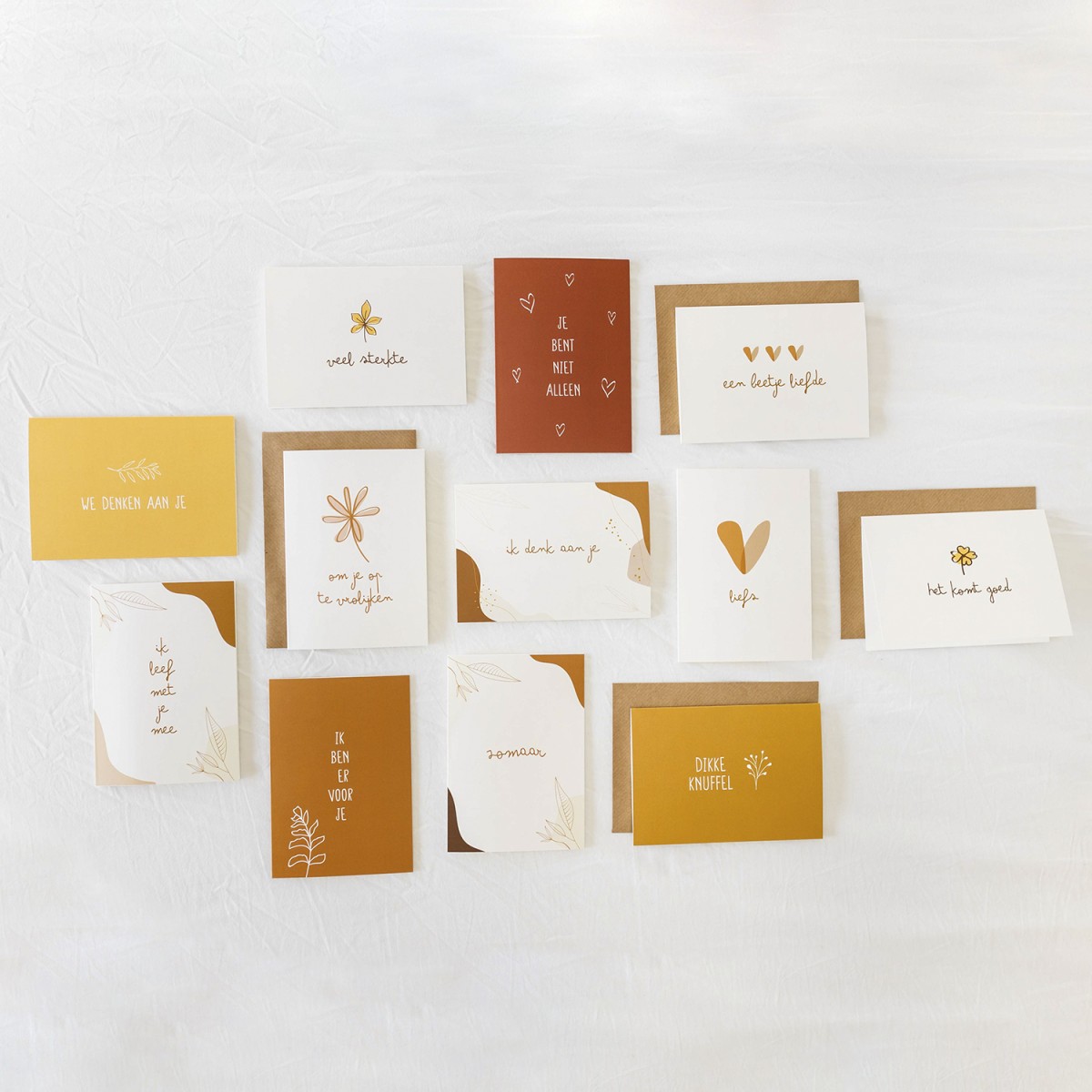 12x hippe troost kaartjes (A6)